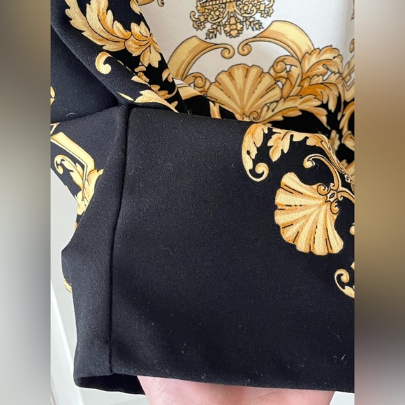 London Times Black & Gold Polyester Dress Women’s Size 14 - Picture 6 of 15